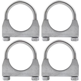 Westmotive, Stainless Steel U-Bolt Muffler/Exhaust Clamp Hanger (2") 4 Pack