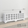 Prepac White Hall Bench with Storage and Seating: 24-Shoe Cubby