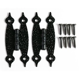 High Logic Western Hinge EB Pattern Butterfly Shape Black WH-12