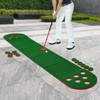 Golf Course Set, Portable Putter Golf Pong with 12 Hole