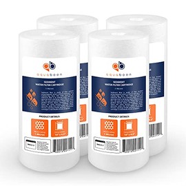 Aquaboon Whole House 1 Micron Water Filter 10 x 4.5 Against Sediment Water Filter Cartridge Replacement Compatible with DGD-5005, AP810, 4-Pack