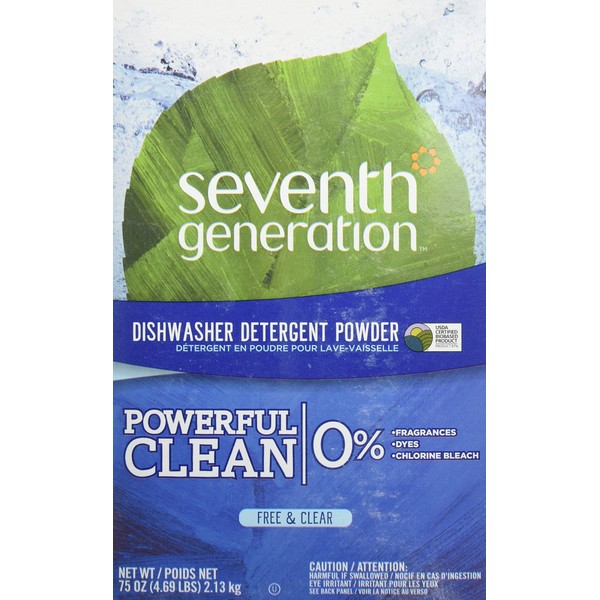 Seventh Generation Auto Dish Powder - Free & Clear - 75 oz - 2 pk