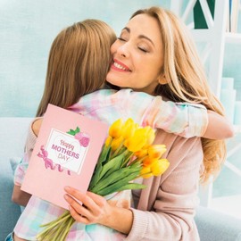 BAIRUI Desplegable Tarjeta Dia de La Madre, 3d Tarjeta del DíA de la Madre, Regalos para Mamá, Plegable Tarjeta Dia de Las Madres con Sobre, ¡Regalo Perfecto para Mamá