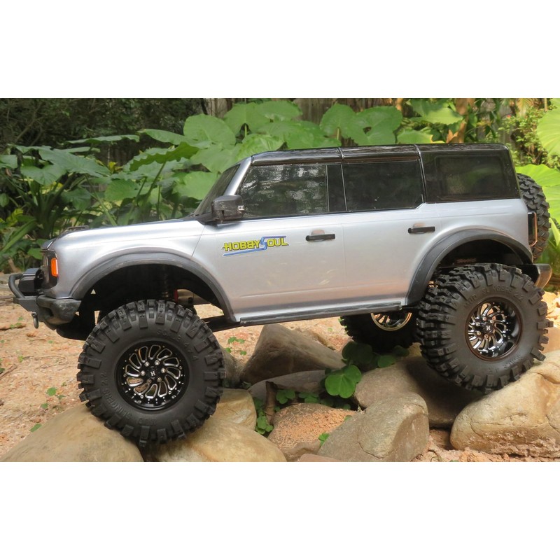 HOBBYSOUL 2.2 Beadlock Wheels and Tires 124mm Tall Tyres, Mud