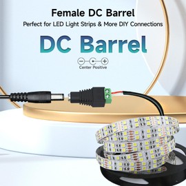 UL Listed 12V 2A 10ft AC Adapter, Regulated 12 Volts 2000mA Power Supply Cord with Switching Adapter DC Barrel for LED Strip Light, CCTV Camera, BT Speaker, GPS, Webcam, Router, DC 12V Transformer