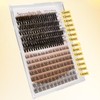Serendipity Life D Curl Individual Lashes, Thin Band Cluster Lashes,