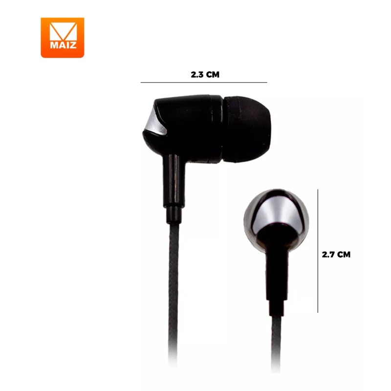 Maíz Audifonos Manos Libres Alambricos In Ear Celular Microfono