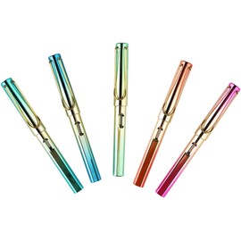 EXCEART Juego De 5 Estilográficas De Tinta Para Estudiantes De Metal Con Tinta Para Oficina Y Escuela.