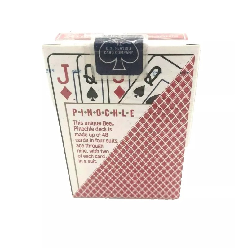 Bee 2 Deck Red Blue Rare BEE PINOCHLE OHIO MADE