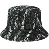 Kangol Women's Needlepunch Floral Bucket Beret Hat, black