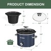 2 QT Small Slow Cooker, 3 Adjustable Temp, Upgraded Ceramic
