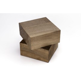 Exotic Wood Zone Pack of 2 Walnut Wood Blanks for Bowls | Hardwood Bowl Blanks | Unfinished, Kiln-Dried, Sustainable Hardwood for Handcrafted Decorative Bowls & Functional Pieces (6" x 6" x 2")