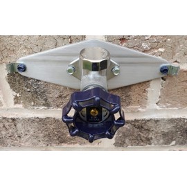 The Hose Bib Buddy - Finest Spigot Mounting Plate | Hose Bib Securing Kit | Outdoor Faucet Repair | Registered Original USA | No Faucet Removal! No Plumbing Required! (1 Pack)