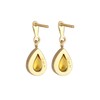 Elli Elli Premium Earrings Women's Drop Earrings Elegant with Citrine