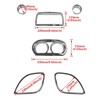 VEISUTOR Inner Fairing Trim Kit for 2015-2022 Road Glide, Chrome