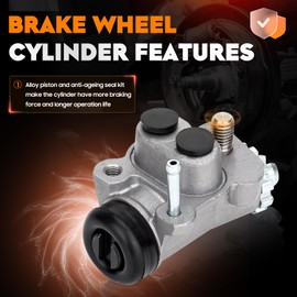 Front Left or Right Brake Wheel Cylinders Shoes Kit All 4 for Honda TRX350 Fourtrax Rancher 350/TRX300 Fourtrax 300, Replace for 45330-HC5-006 45310-HC5-006 45370-HC5-971 45350-HC5-971