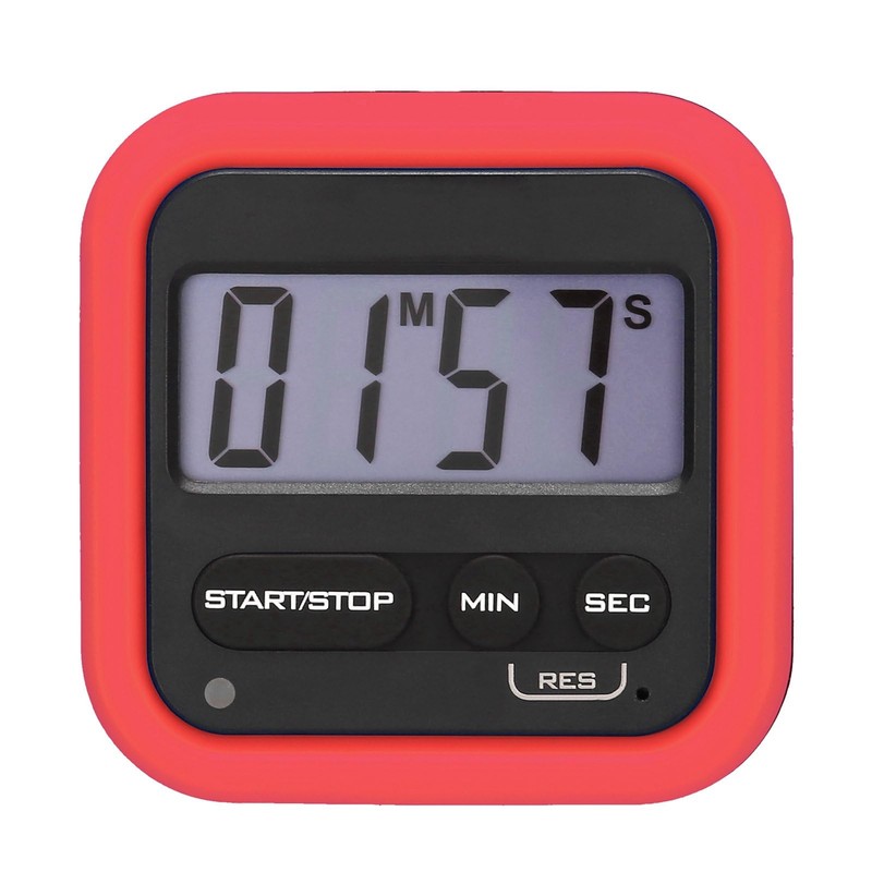 Timer, Kitchen Timer Digital Stopwatch with Loud Alarm Large LCD