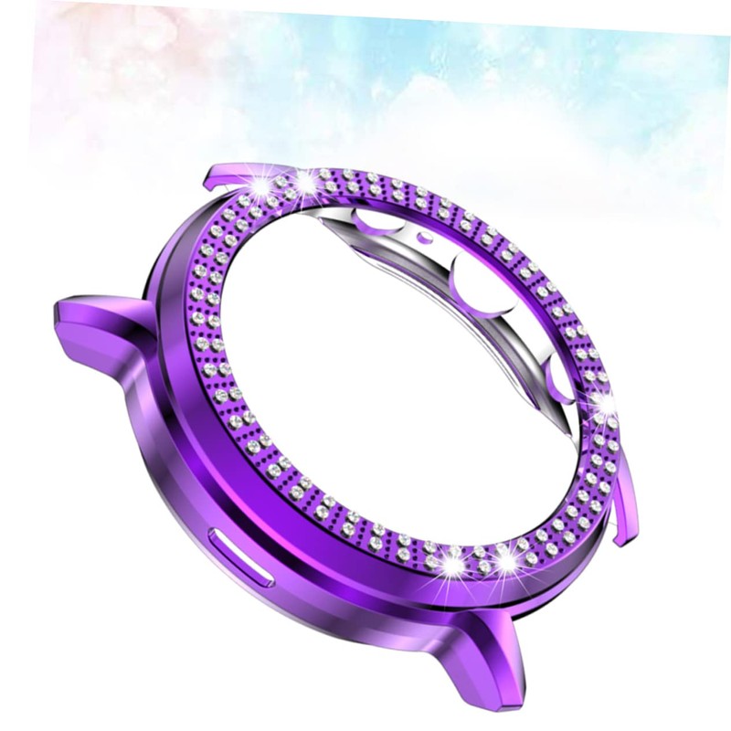 OHPHCALL 5 Watch Shell Double Row Rhinestone Case Protective Watch