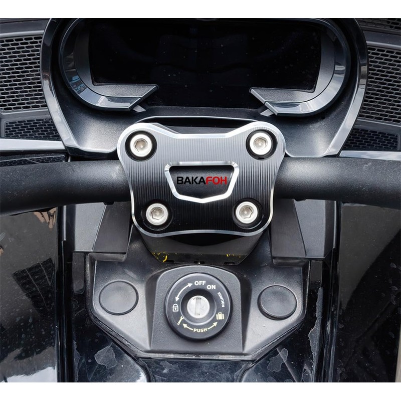 BAKAFOH Aluminum Handlebar Riser Top Cover Clamp Kit For Can