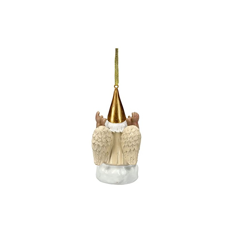 Pacific Giftware Garden Gnome Angel Stone/Hanging Christmas Tree Decoration Figure