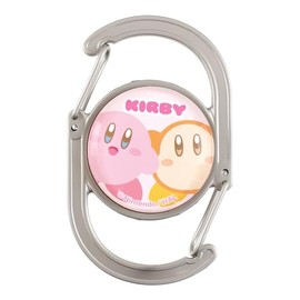 T'S Factory HK-5541842KW Double Carabiner Key Chain Kirby & Waddledy Pink