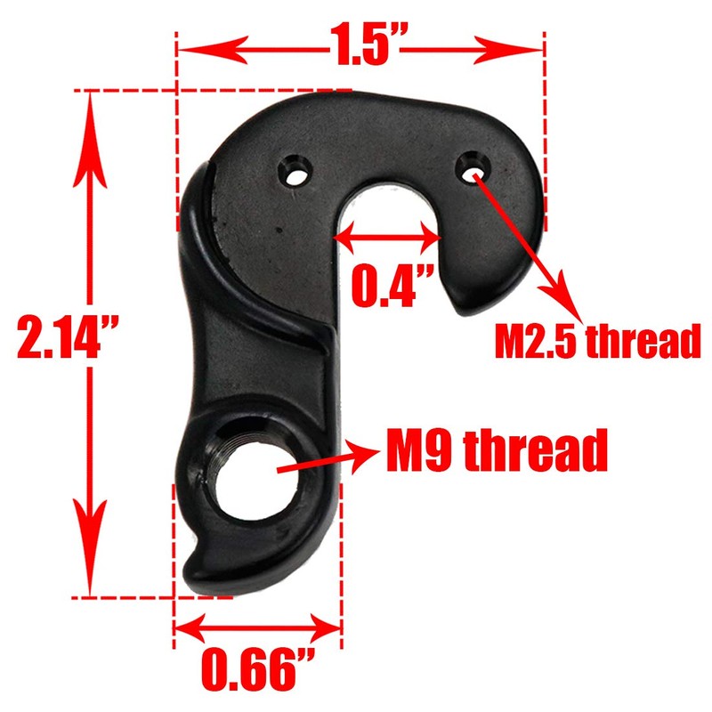 AUTUT 2 Pcs Universal Bicycle Bike Derailleur Hanger Frame Gear