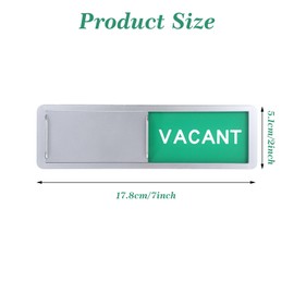 Dimeho Privacy Sign Vacant Occupied Sign Slider Door Indicator Easy to Read Tells Whether Room Vacant or Occupied for Home Bathroom Office Restroom Conference Hotel Hospital
