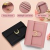 AfitLulu Ladies Purse Faux Leather Short Women Wallets with Metal