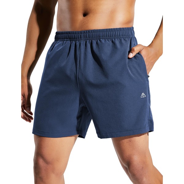 Haimont - Pantalones cortos deportivos para correr de 5 pulgadas