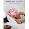 Sese Code Bonnet With Eye Mask Attached Satin Bonnets With
