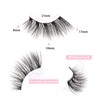 Glowingwin Half Lashes with clear band Fake Lashes Cat Eye