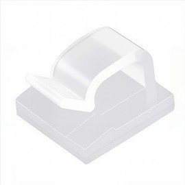 wilcractk Verstellbare Kabelclips R mit Klebstoff, Kabelklemmen Aufkleber Organizer für Kabel Zuhause, Büro und Außenbereich – 60 selbstklebende Clips für elektrische und LED-Kabel