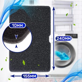 Pack of 2 sponge filters for tumble dryers 2964840100 2964840200 for Beko and 782372445 783372152 for Smeg 243 x 153 x 12 mm lint filter tumble dryer. Years - MONEY Teral