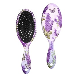 GABraden Hair Brush,Detangling Hair Brush,Soft Bristles for Effortless Tangle Removal,Detangler Hairbrush For Women Men Boys Girls Wet Dry All Hair Types (Purple Lavender)