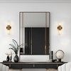 GEPOW Sconces Wall Lighting, Modern Gold Wall Sconces Indoor with