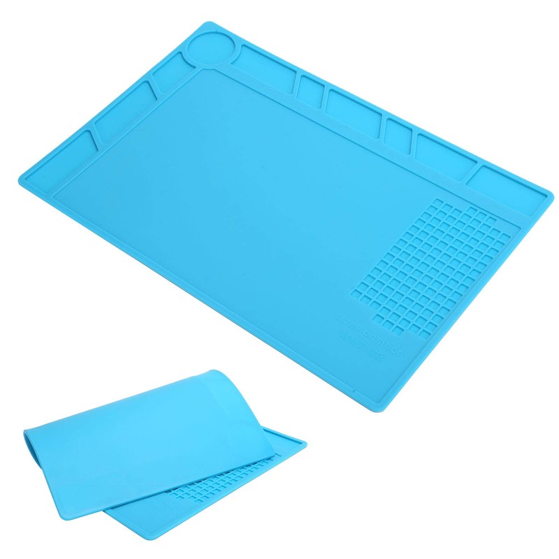 Watch Repair Mat Anti-Static 35x25cm Soft Rubber Watchmaker Soldering Organizer