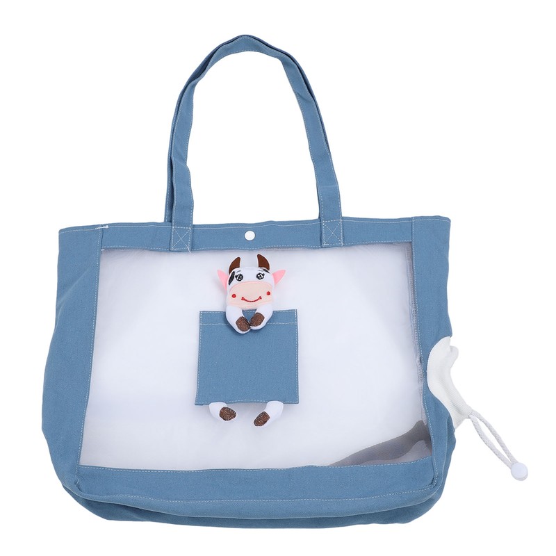 Cat Carrier Handbag Breathable Mesh Canvas Sturdy Soft Comfortable Traveling