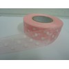 2 metres x 25mm Polka dot Sheer Organza Ribbon Baby