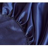 1 Piece Satin Fitted Sheet Only Classic Luxury Silky Soft