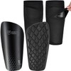 Men's Football Shin Pads incl. Sleeves with Optimized Insert Pocket