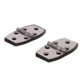 Seachoice Marine-Grade Utility Hinges, 304 Stainless Steel w/Black Nylon Base Plate, 2-7/8 in. X 1-1/2 in., Pack of 2