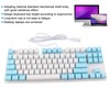 87 Keys Computer Keyboard Mixed Light Mechanical Computer Peripherals for
