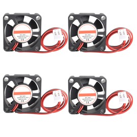 Jopto 3D Printer Fan 30x30x10mm 3010 DC Brushless 24V Silent Mini Fan with 2 Pin Terminal Compatible with 3D Printer Extruder Makerbot Arduino with 30cm Long