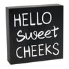 Hello Sweet Cheeks Wooden Box Sign, Hello Sweet Cheeks Bathroom