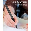 Four Candies Metal Mechanical Pencils 2-Piece Set 0.5 & 0.7