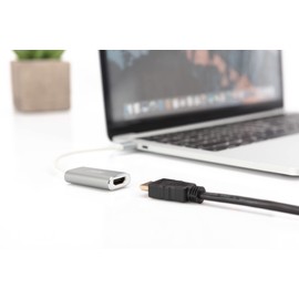 Digitus USB 3.1 Type C Graphics, HDMI/VGA/DP/Macbook Compatible With Aluminium Housing – Silver silver Silver