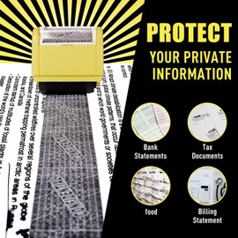 4 Pcs Roller Stamps Kit Confidential Stamp Roller Identity Theft Protection Roller Stamps Wide 5 Pcs Refills Security Ink Stamp Roller Privacy Stamp for Mail Address Blocker (Yellow)