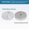 QUARKZMAN 50 mm Diameter Aluminium Disc x 4 Pieces Circular
