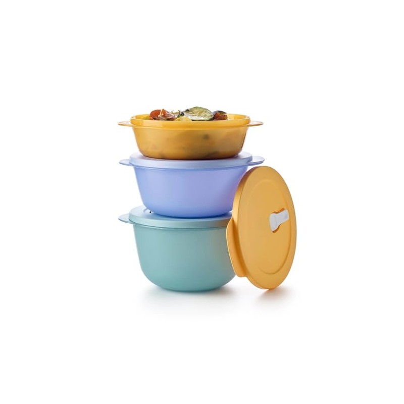 Tupperware Essentials Store, Serve & Go Large 3 Piece Bowl