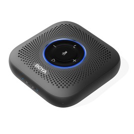 BOYA Blobby Pro Bluetooth Speakerphone, 360° Voice Pickup, Noise Reduction, 16H Call Time, USB Conference Microphone for Home Office Zoom Teams, Portable Speaker Daisy Chain for Large Meetings